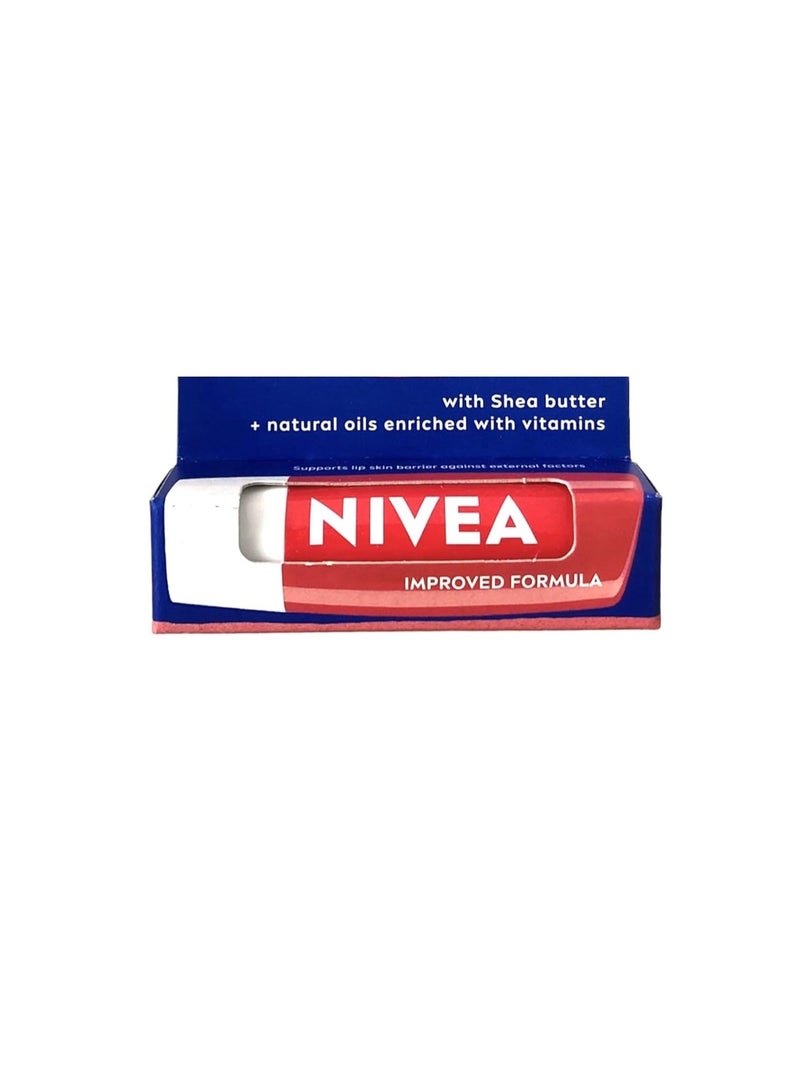 NIVEA Strawberry Shine Lip Balm 4.8gm | With Vit C, E & Shea Butter| Red Tint - Image 2